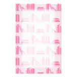 Pink Books on Shelf. Stationery Design