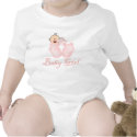 Pink Booties Baby Girl t-shirts