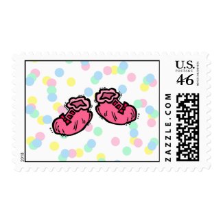 Pink Booties stamp