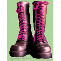 Pink Boots Acrylic Cut Out