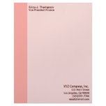 pink border business custom letterhead