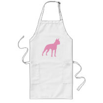 Pink Boston Terrier Dog Gifts aprons by dogsandhorses Pink Boston Terrier Dog Gifts aprons