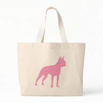 Pink Boston Terrier Dog Gifts bags by dogsandhorses Pink Boston Terrier Dog Gifts bags