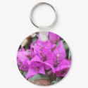 Pink Bougainvillea Flowers keychains