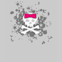Pink Bow Skull t-shirts