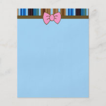 Pink Bow Stationery Full Color Flyer