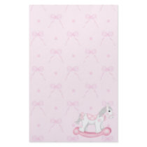 Pink Bows & Rocking Horse Stationery