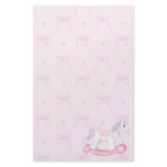 Pink Bows &amp; Rocking Horse Stationery