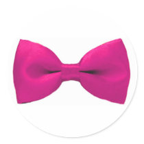 Pink Bowtie Stickers