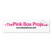 Pink Box Bumper Sticker bumper stickers by pinkboxproject Pink Box Bumper Sticker bumper stickers