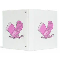 pink boxing gloves vector vinyl binder
