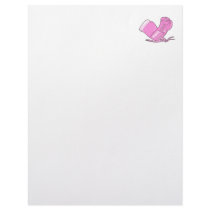 pink boxing gloves vector letterhead