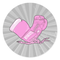 pink boxing gloves vector stickers