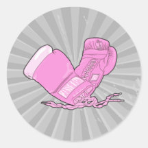 pink boxing gloves vector stickers