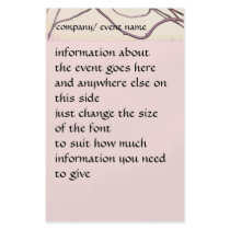 Pink branches - flyer