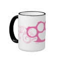 Pink Brass Knuckles mugs by evilinpink Pink Brass Knuckles mugs