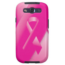 PINK BREAST CANCER SUPPORT RIBBON CAUSES WOMEN GALAXY S3 CASES