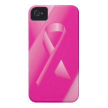 PINK BREAST CANCER SUPPORT RIBBON CAUSES WOMEN iPhone 4 COVER