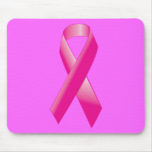PINK BREAST CANCER SUPPORT RIBBON CAUSES WOMEN MOUSE PAD