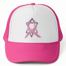 Pink Breast Cancer Survivor Ribbon hats