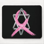 Pink Breast Cancer Survivor Ribbon Mouse Mat