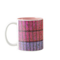 pink brick pattern mugs