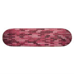 Pink bricks skateboard