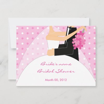 Pink Bridal Shower Advice Cards Post Cards