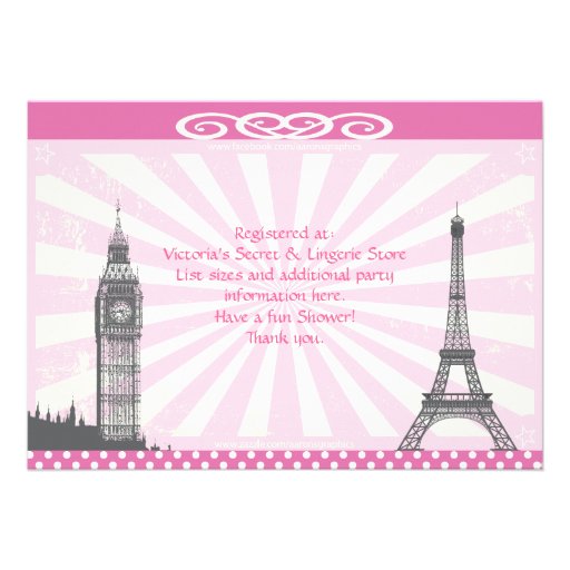 Pink Bridal Shower Invitations