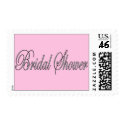 PINK BRIDAL SHOWER POSTAGE STAMP by Initialreaction PINK BRIDAL SHOWER POSTAGE STAMP