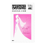 wedding shower postage stamp, bridal shower stamp,