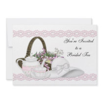 Pink Bridal Tea Personalized Invites