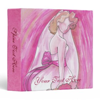 Pink Bride Binder- pink wedding ideas site