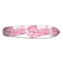 Pink Bride Camouflage skateboards