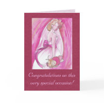 Pink Bride Card by Customizables Pink Bride Card