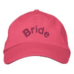 Pink Bride Embroidered Hat