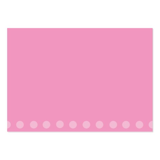 Pink Bride Save the Date Cards Business Card (back side)
