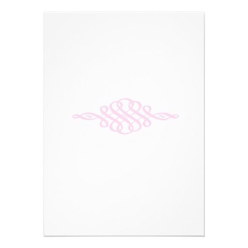 Pink Bride Silhouette Bridal Shower Invitation