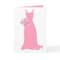 Pink Bridesmaid Dress cards by OccasionsByMadeleine Pink Bridesmaid Dress cards