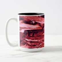 Pink Broken Glass Macro Coffee Mug