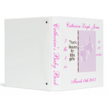 Pink & Brown Bootie Baby Book Binder