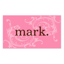Pink & Brown Business Card