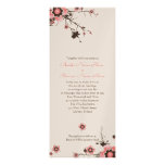 Pink & Brown Cherry Blossom Wedding Invite