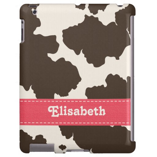 Pink Brown Cow Print | Zazzle