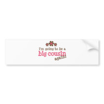 Pink/Brown Flower Big Cousin T-shirt Bumper Stickers