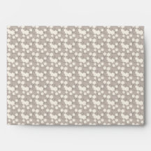 Pink Brown Flower Stripe Envelope Pink Brown Pink
