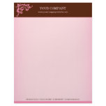 Pink & Brown Letterhead