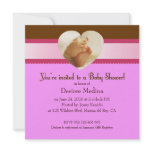 Pink & Brown Little Feet Baby Shower for Baby Girl