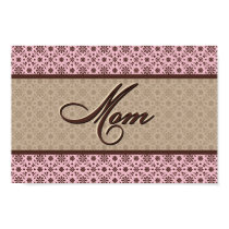 Pink Brown Mom posters
