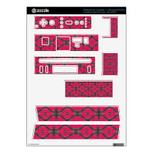 Pink Brown Pattern Skins For Nintendo Wii